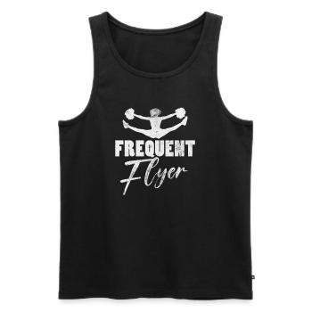Cheerleader Cheerleading Sport Gymnastics Gift - Men's Premium Organic Tank Top - black - Front - Michal (187cm)