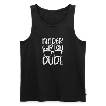 Kindergarten - Männer Premium Bio Tank Top - Schwarz - Vorne - Michal (187cm)