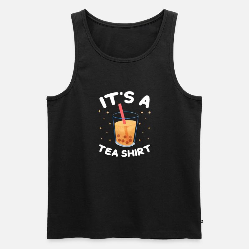 Bubble Tea - Männer Premium Bio Tank Top - Schwarz