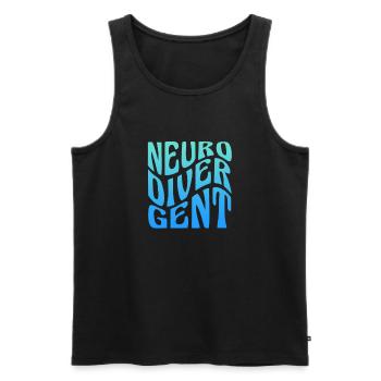 ADHD ADHD Attention Deficit Gift - Men's Premium Organic Tank Top - black - Front - AI Model Male 178 light (178cm)
