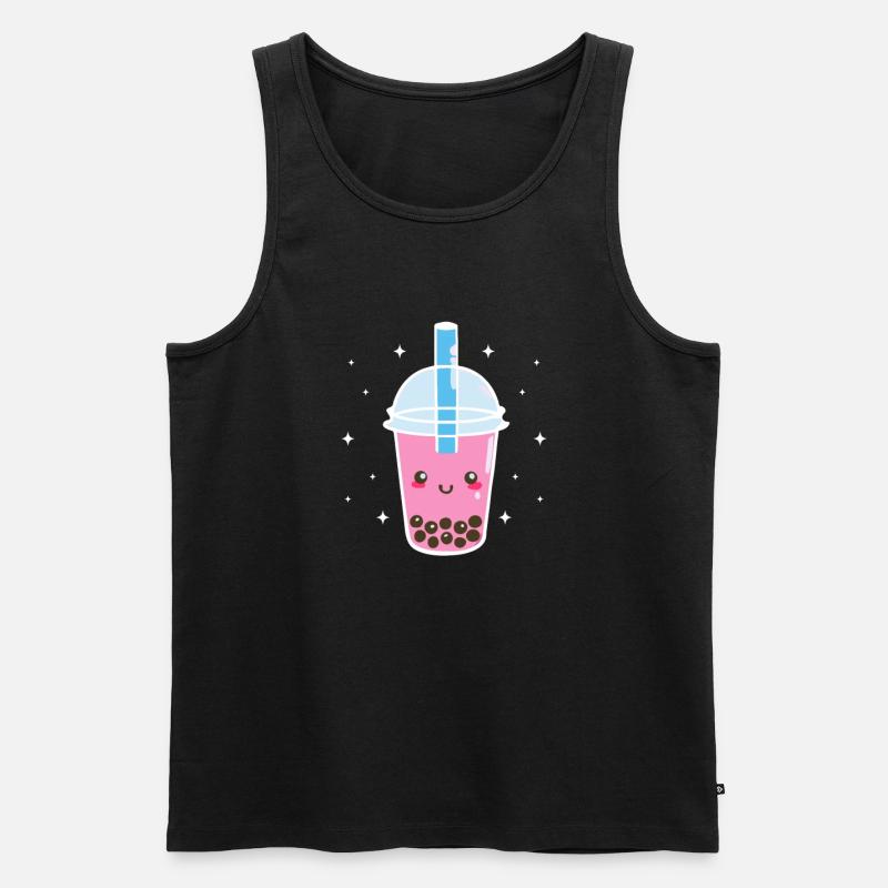 Bubble Tea - Männer Premium Bio Tank Top - Schwarz