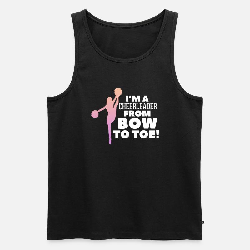 Cheerleader - Männer Premium Bio Tank Top - Schwarz