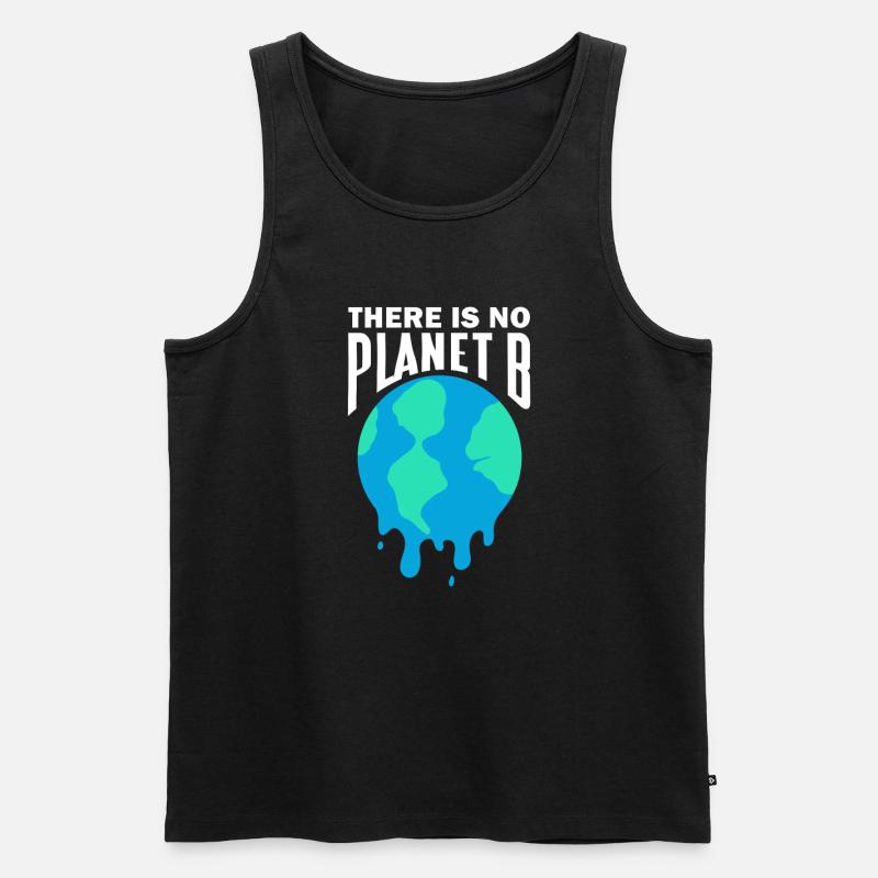 Klimawandel - Männer Premium Bio Tank Top - Schwarz