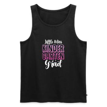 Enfant de la maternelle Inscription à l’école Cadeau scolaire - Débardeur bio Premium Homme - noir - Devant - AI Model Male 178 light (178cm)