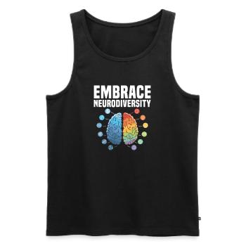 ADHD ADHD Attention Deficit Gift - Men's Premium Organic Tank Top - black - Front - AI Model Male 178 light (178cm)