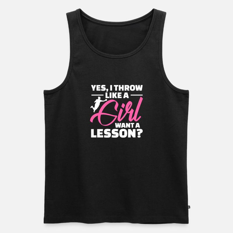 Handball - Männer Premium Bio Tank Top - Schwarz
