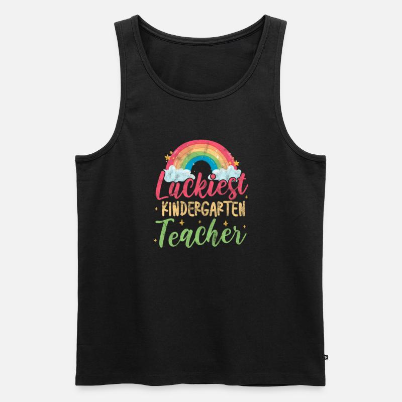 Kindergarten - Männer Premium Bio Tank Top - Schwarz