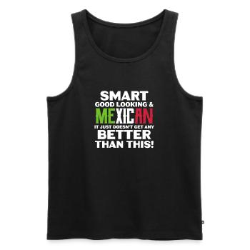 Cadeau de la nation mexicaine mexicaine - Débardeur bio Premium Homme - noir - Devant - AI Model Male 178 light (178cm)