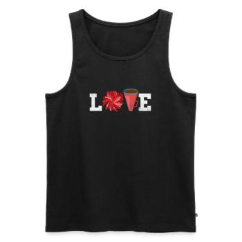 Cheerleader Cheerleading Sport Gymnastik Geschenk - Männer Premium Bio Tank Top - Schwarz - Vorne - Michal (187cm)