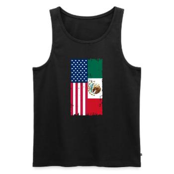 Cadeau de la nation mexicaine mexicaine - Débardeur bio Premium Homme - noir - Devant - AI Model Male 178 light (178cm)