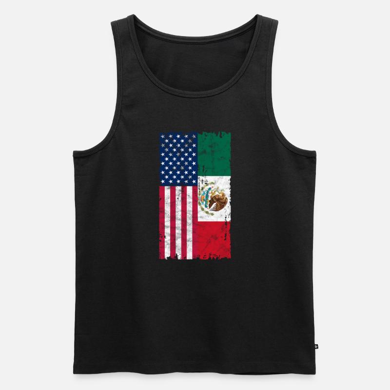 Mexiko - Männer Premium Bio Tank Top - Schwarz