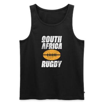 Club de rugby Équipe de rugby Football Sport Cadeau - Débardeur bio Premium Homme - noir - Devant - Michal (187cm)