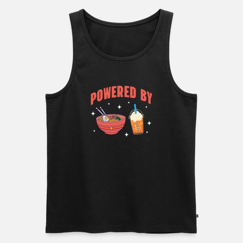 Bubble Tea - Männer Premium Bio Tank Top - Schwarz