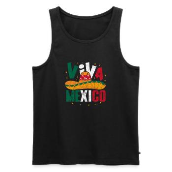 Mexico - Men's Premium Organic Tank Top - black - Front - AI Model Male 178 light (178cm)