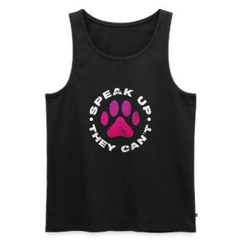 Animal Rescue Animal Welfare Animal Friend Gift - Men's Premium Organic Tank Top - black - Front - Michal (187cm)