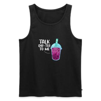 Bubble Tea Boba Tea Kawaii Geschenk - Männer Premium Bio Tank Top - Schwarz - Vorne - AI Model Male 178 light (178cm)