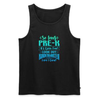 Enfant de maternelle Inscription scolaire Cadeau scolaire - Débardeur bio Premium Homme - noir - Devant - Michal (187cm)