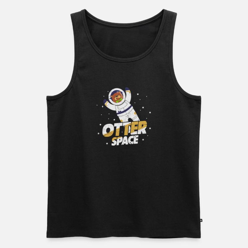 Otter - Männer Premium Bio Tank Top - Schwarz