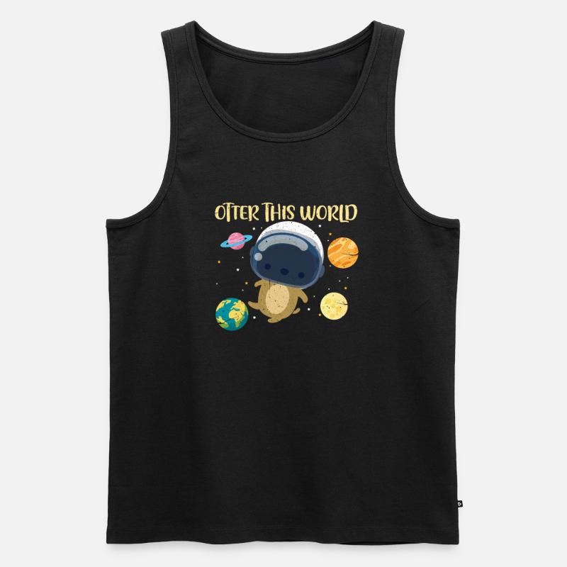 Otter - Männer Premium Bio Tank Top - Schwarz