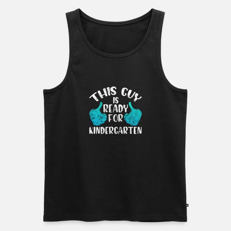 Kindergarten - Männer Premium Bio Tank Top - Schwarz