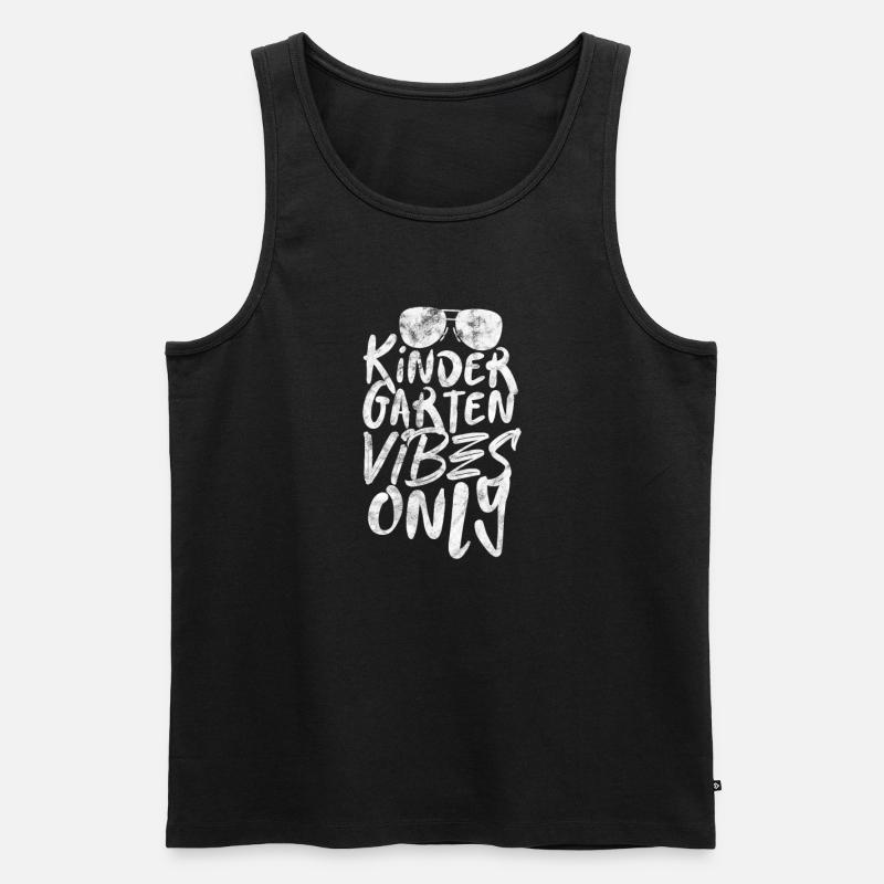 Kindergarten - Männer Premium Bio Tank Top - Schwarz