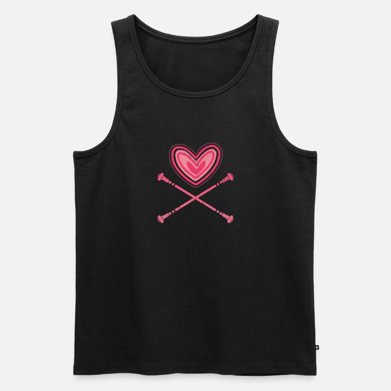 Baton Twirling - Männer Premium Bio Tank Top - Schwarz