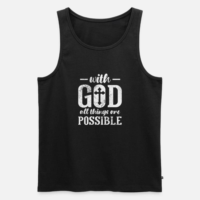 Bibel - Männer Premium Bio Tank Top - Schwarz