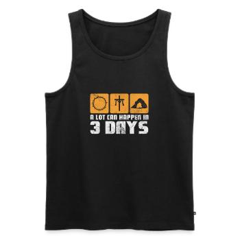 Bible - Men's Premium Organic Tank Top - black - Front - AI Model Male 178 light (178cm)