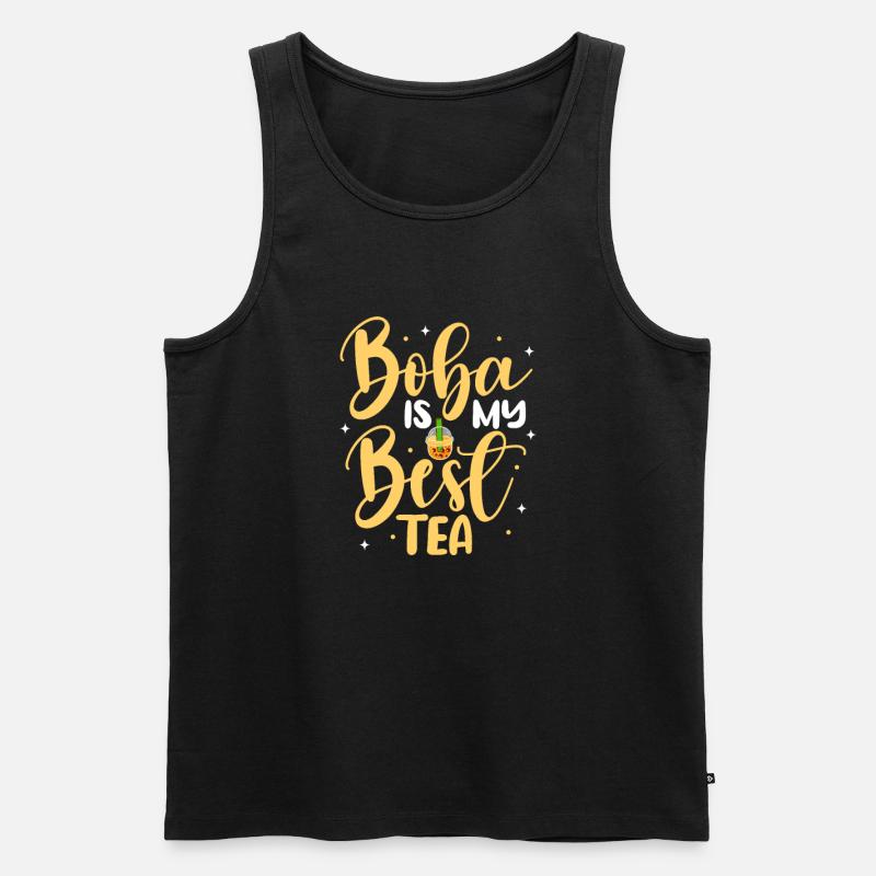 Bubble Tea - Männer Premium Bio Tank Top - Schwarz