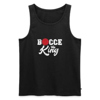 Bocce - Men's Premium Organic Tank Top - black - Front - Michal (187cm)