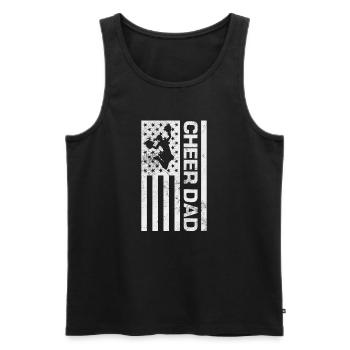 Cheerleader Cheerleading Sport Gymnastics Gift - Men's Premium Organic Tank Top - black - Front - Michal (187cm)