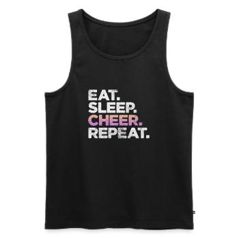 Cheerleader Cheerleading Sport Gymnastik Geschenk - Männer Premium Bio Tank Top - Schwarz - Vorne - Michal (187cm)