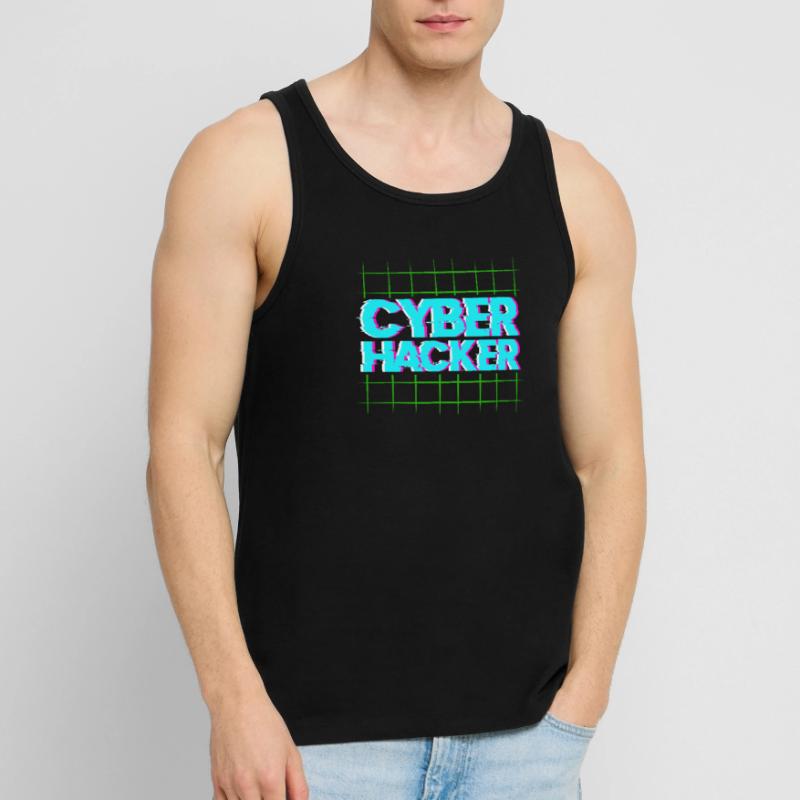 Hacker Coder Computer Hacking Cadeau Débardeur bio Premium Homme