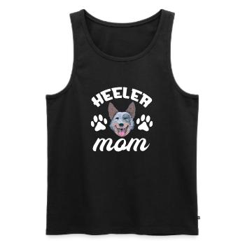 Australian Cattle Dog Mutter Hund Hunde Geschenk - Männer Premium Bio Tank Top - Schwarz - Vorne - AI Model Male 178 light (178cm)