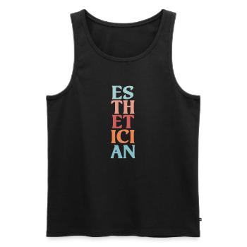 Beautician Cosmetics Makeup Gift - Men's Premium Organic Tank Top - black - Front - AI Model Male 178 light (178cm)