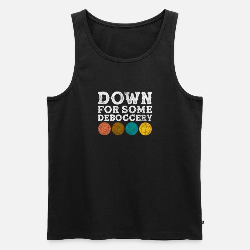 Boccia - Männer Premium Bio Tank Top - Schwarz