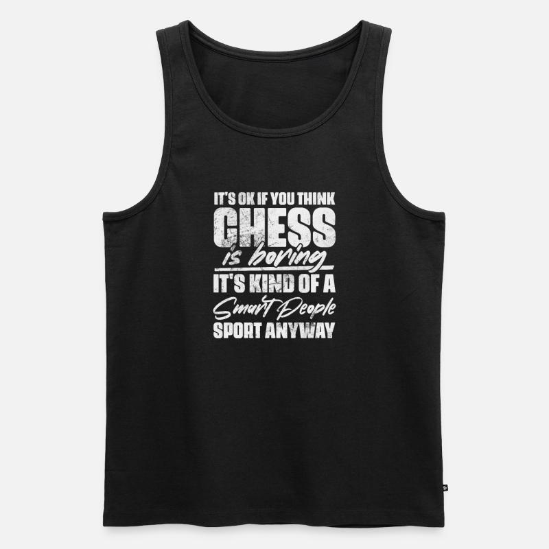 Schach - Männer Premium Bio Tank Top - Schwarz