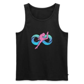 Baton Twirling - Men's Premium Organic Tank Top - black - Front - AI Model Male 178 light (178cm)