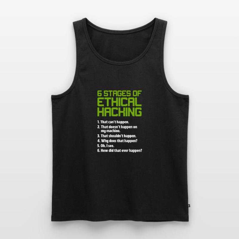 Hacker Coder Computerfreak Nerd Hacking Geschenk Männer Premium Bio Tank Top