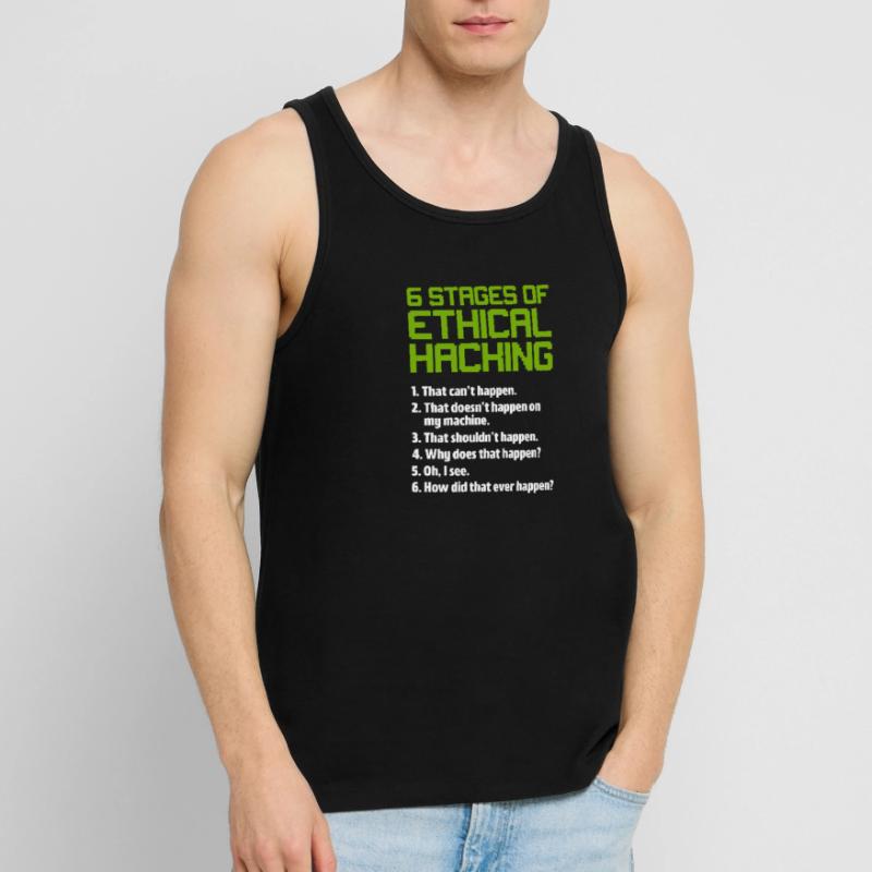 Hacker Coder Computerfreak Nerd Hacking Geschenk Männer Premium Bio Tank Top