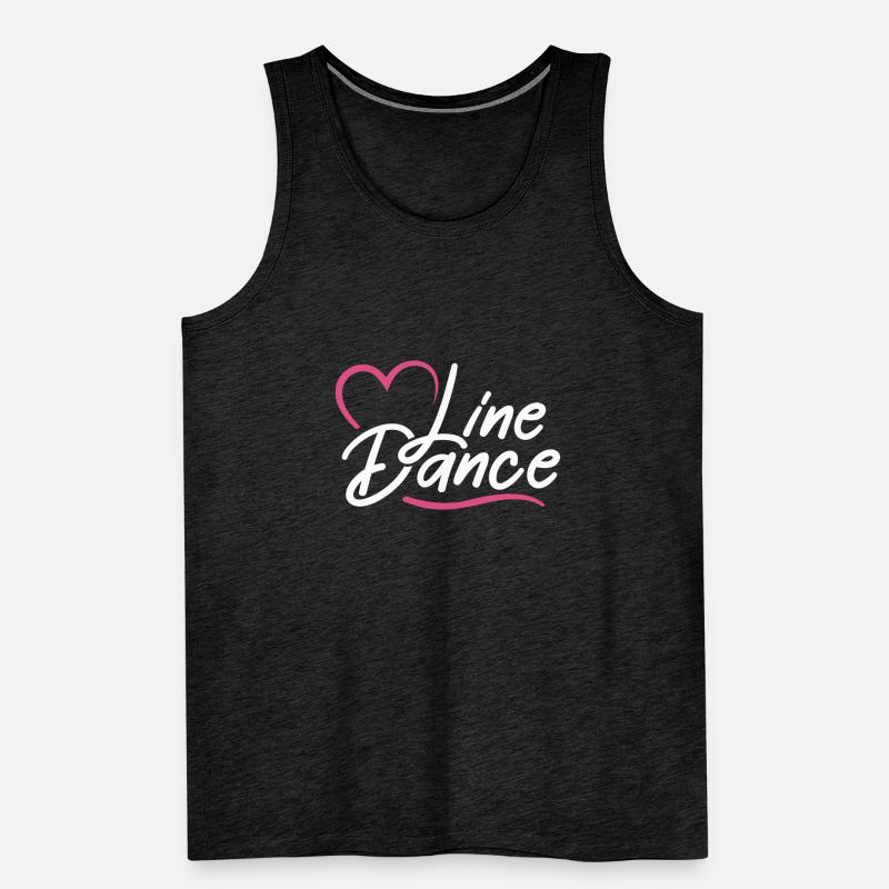 Linedance Country Line Dancer Linedancing Geschenk Männer Premium Bio Tank Top