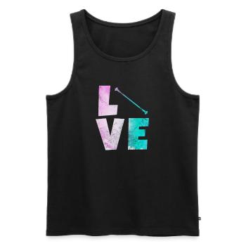 Baton Twirling - Men's Premium Organic Tank Top - black - Front - AI Model Male 178 light (178cm)