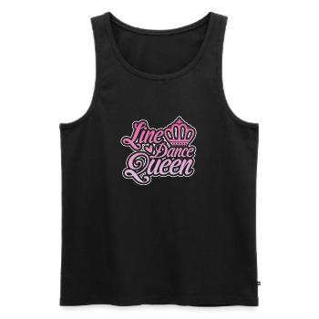 Linedance Country Line Dancer Linedancing Gift - Men's Premium Organic Tank Top - black - Front - AI Model Male 178 light (178cm)