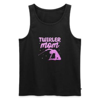 Baton Twirling - Men's Premium Organic Tank Top - black - Front - AI Model Male 178 light (178cm)