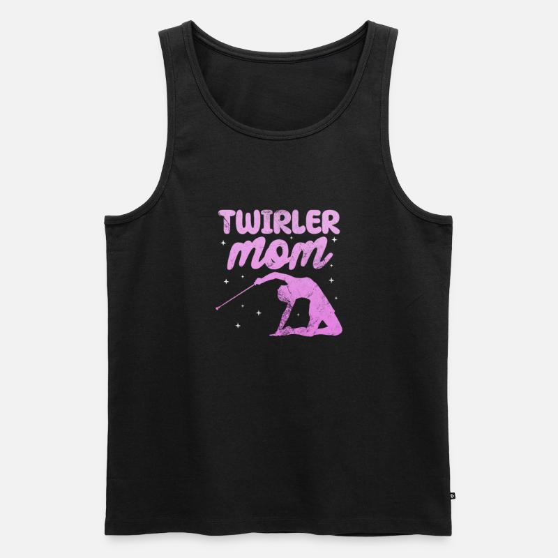 Baton Twirling - Männer Premium Bio Tank Top - Schwarz