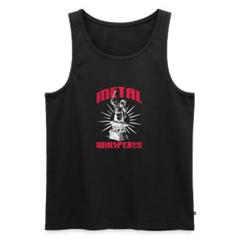 Schmied - Männer Premium Bio Tank Top - Schwarz - Vorne - AI Model Male 178 light (178cm)