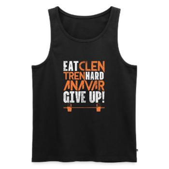 Bodybuilder - Männer Premium Bio Tank Top - Schwarz - Vorne - Michal (187cm)