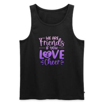Cheerleader - Débardeur bio Premium Homme - noir - Devant - AI Model Male 178 light (178cm)