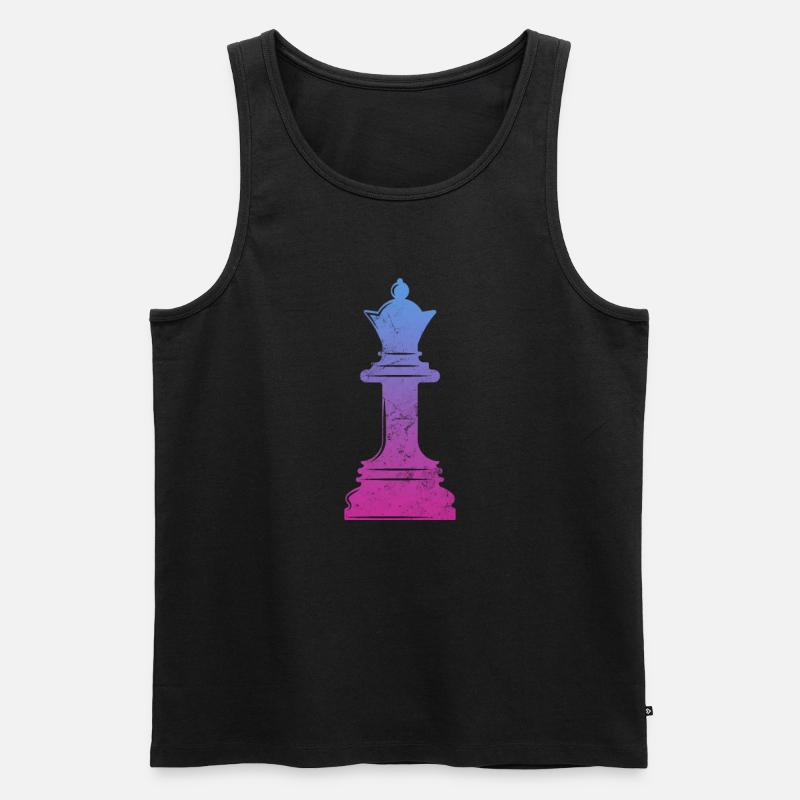 Schach - Männer Premium Bio Tank Top - Schwarz