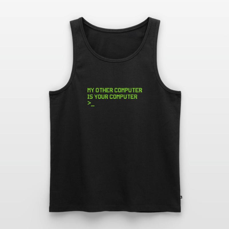 Hacker Coder Computer Hacking Gift Men's Premium Organic Tank Top